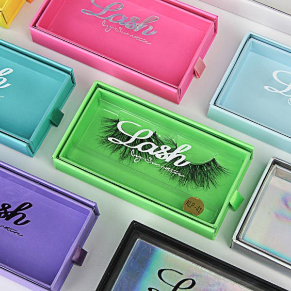 Quality Empty Transparent PVC Drawer Eyelash Box False Eyelash Packaging Box for sale