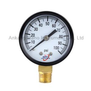 China Aluminum Dial Pressure Gauge 0-50°C Operating Temperature wholesale