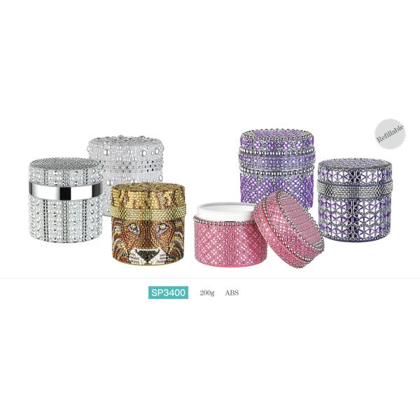 China Luxury Glass Cosmetic Jars For Skin Care Cream Elegant Face Cream Packaging wholesale