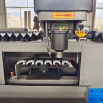 3 Axis CNC Controlled Profile Machining Center Working With Profile 3 Sides On