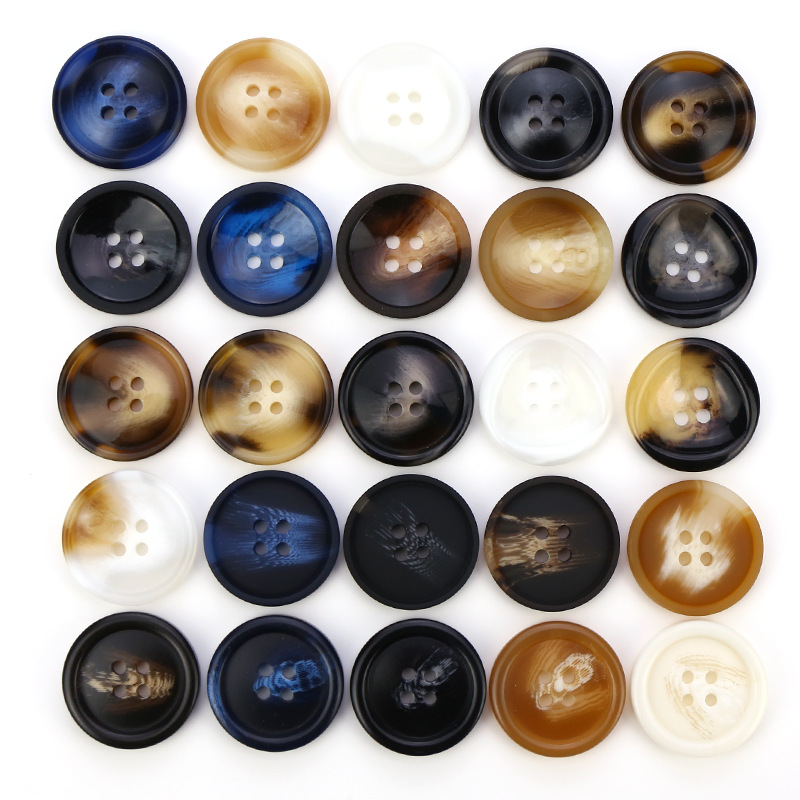 wholesale large quantity plastic shirt coat button shine stone button for garment