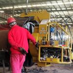 High Speed Hydraulic Pipe Groove Machine on Field Pipeline Construction