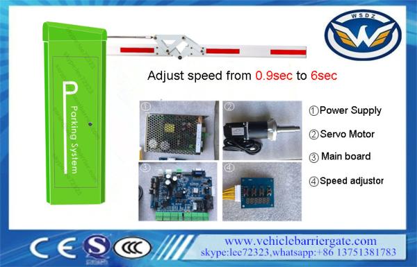 Quality Low Noise Auto Closing Parking Barrier Gate DC Backup Battery for sale