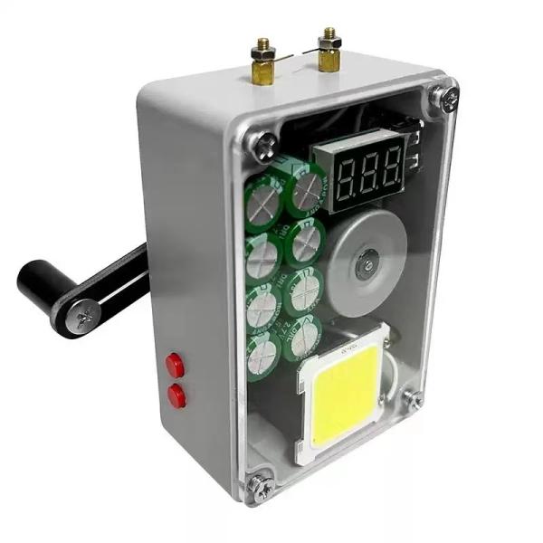 Quality Hand Generator Box Emergency Power Bank USB Phone Charger Lighter Manual Power Supply Ignition for sale
