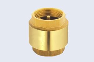 China BSP NPT Brass Check Valve Spring Type With Brass Disc wholesale