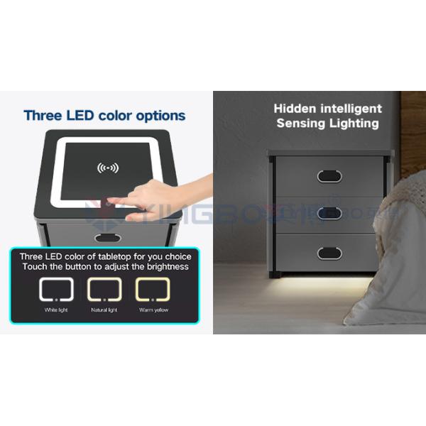 Wireless Charging Night Table Smart Safe Box For Home Security