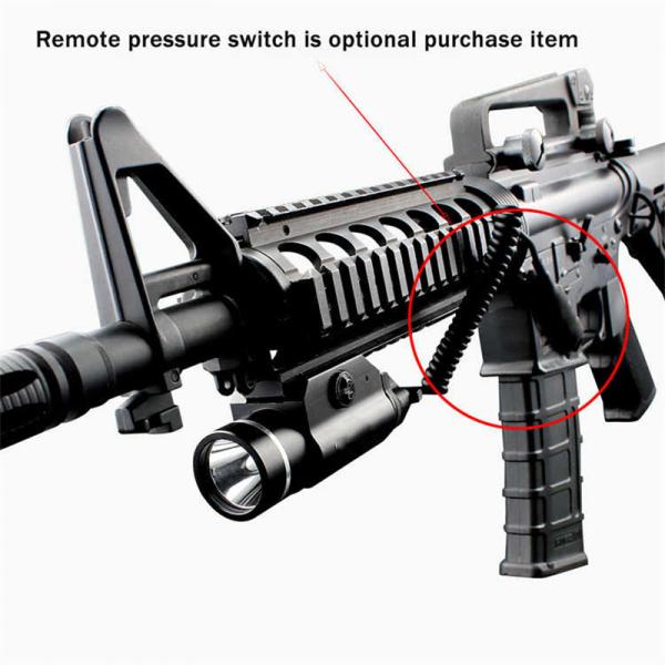 6061-T6 High Power Picatinny Tactical Rail Led Flashlight 1300mAh
