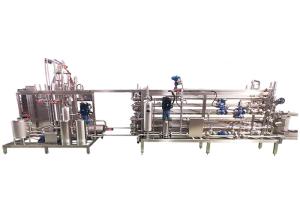 Milk Juice Pasteurizing UHT Sterilizer Machine / Uht Milk Processing Plant