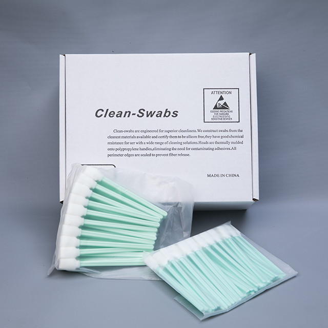 No Lint Super Absorption Sponge Tipped Swab 125mm For Printer
