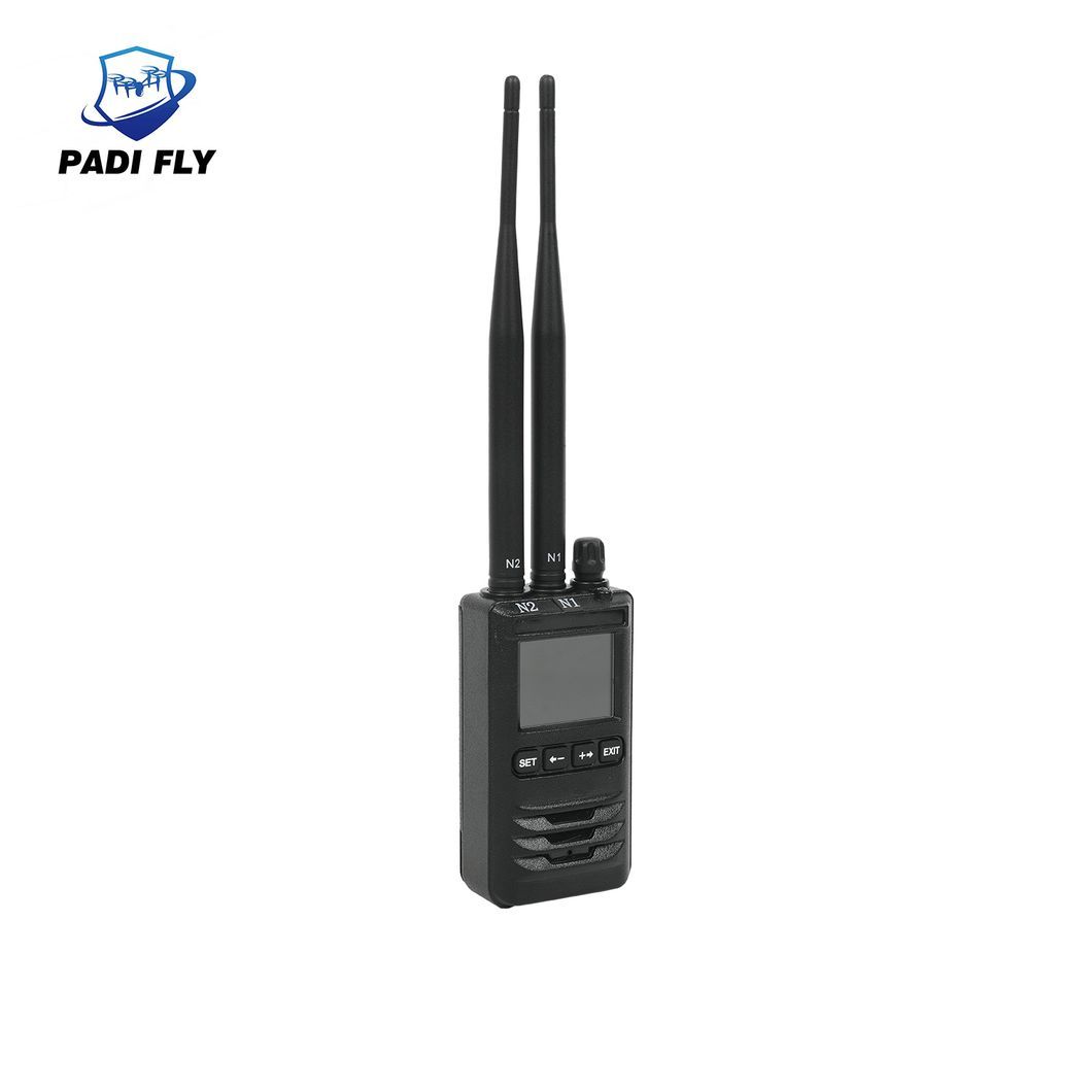 Hand-Held Drone Wireless Signal Radar Detector with Safety Alarm System