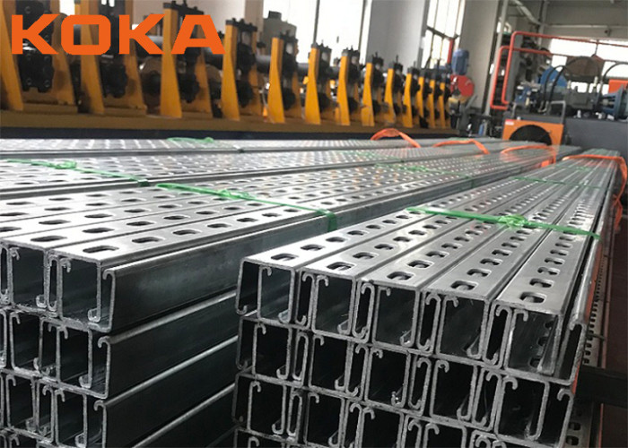 Pregalvanized Plain Slotted 1 58x1 58 Custom Unistrut Channel