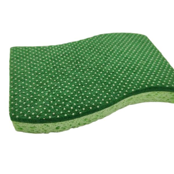 Eco-Friendly Wood Pulp Wave Sponge for Kitchen Cleaning