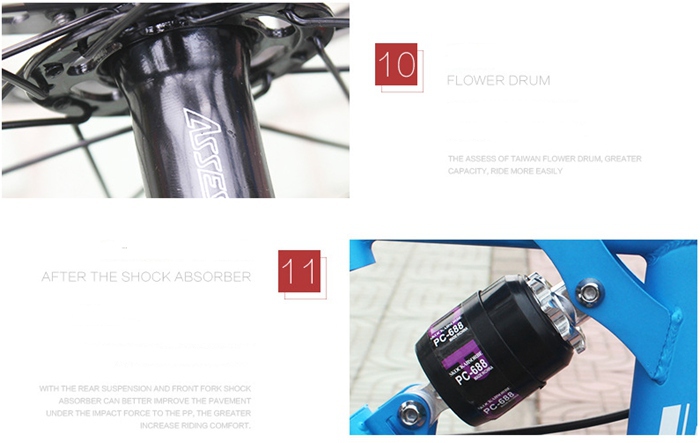 Bottom price best sell full suspension fancy design mountain bike