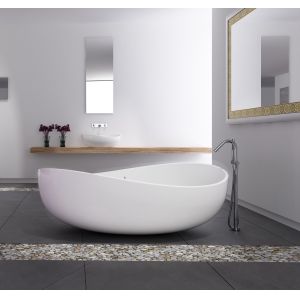 China Commercial Freestanding Soaking Bathtub Non Porous Seamless Joint wholesale