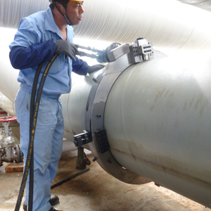 Automatic Split Pipe Cold Cutting Beveling Machine