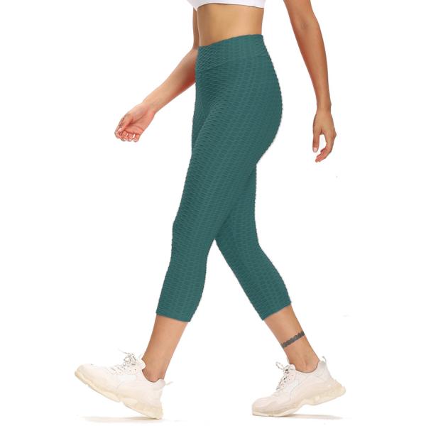 Purple Quick Dry High Waisted Yoga Pants Active Stretch Exercise Pants