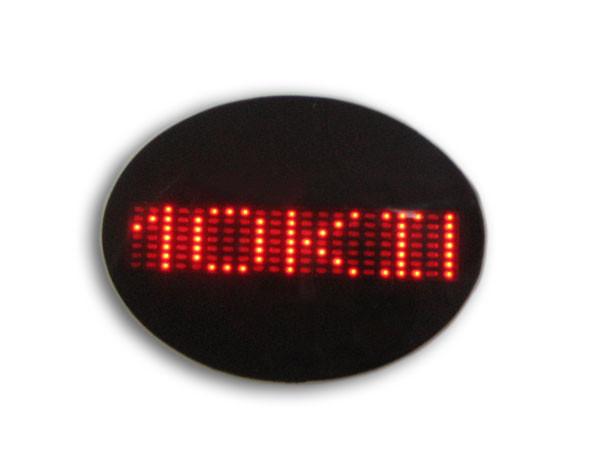 Quality Oval LED scrolling name badge for sale