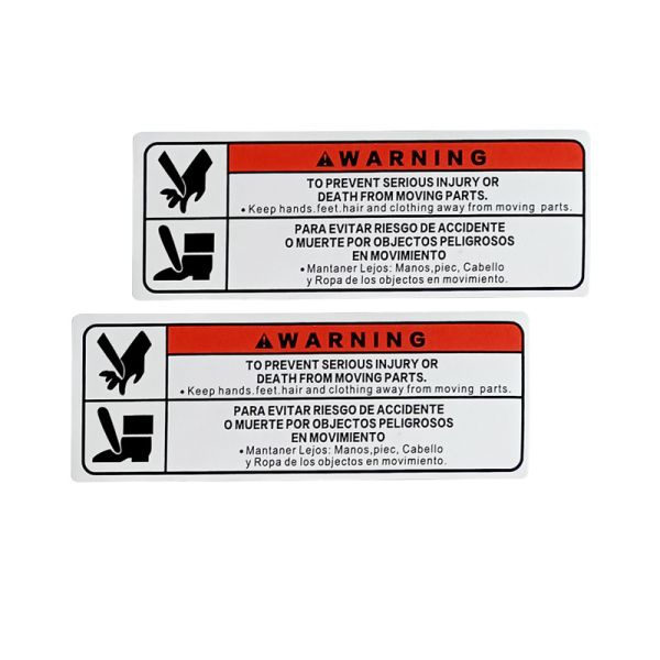 Custom Self Adhesive Warning Label Sticker Waterproof