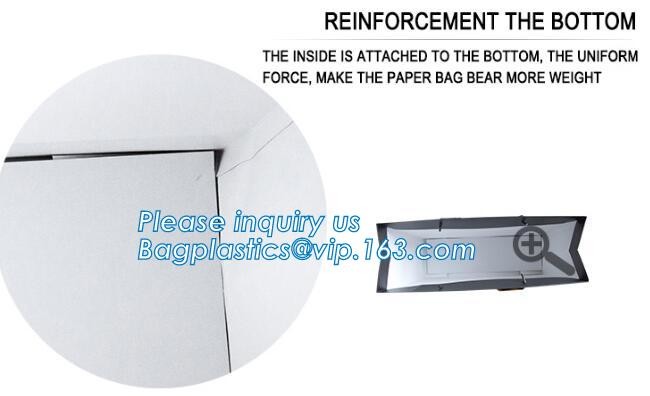 Custom paper bag with handle coated white paper bag printing pattern flower carrier bag,Flower carrier paper bags with d