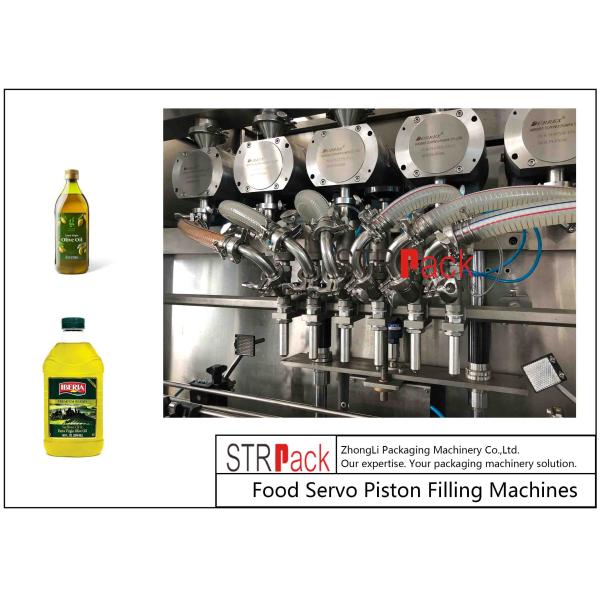 Automatic 5L Edible Cooking Oil Filling Machine PLC Control 8 Nozzles