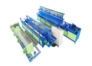 Pvc Diamond Mesh Chain Link Fence Machine , Welded Mesh Machine 40-60 Times / Min Speed