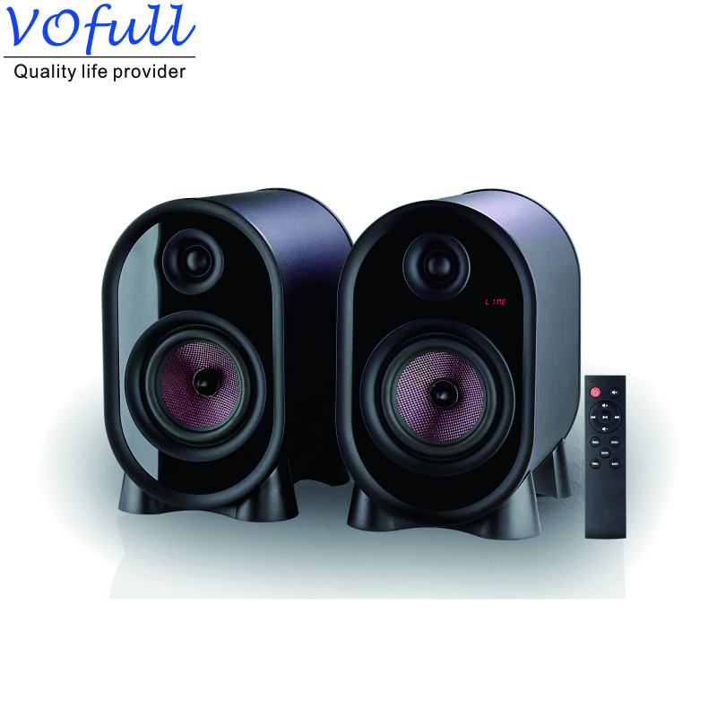 Desktop Wireless Subwoofer Speakers , Active Bookshelf Speaker 85dB Sensitivity
