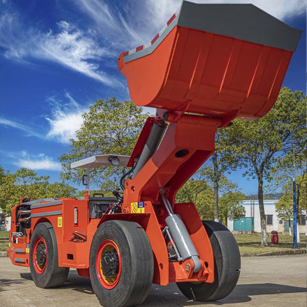 Quality WJ-1 Underground Wheel Loader Lightweight Load Haul Dump Machine For Hard Rock Mining for sale
