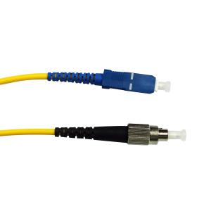 China SC UPC To FC UPC Optical Fiber Patch Cord Single Mode Simplex Diameter 3mm on sale