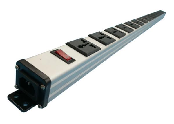 Quality 48 Inch Heavy Duty Universal Metal Power Strip PDU 16 Way For Transformer / Adapter Use for sale