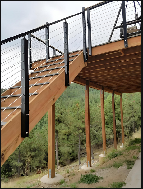Modular Zinc Coated Balcony Railing Kit - UV Resistant & DIY Installation