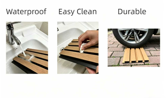 169*26mm Exterior WPC Wall Panel Co Extrusion Low Maintenance