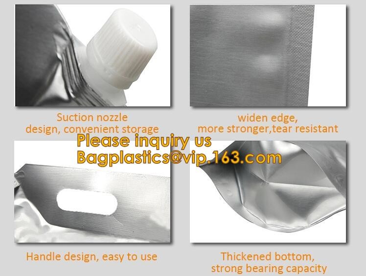 biodegradable eco-friendly FDA clear juice sealed drink pouches translucent reclosable hand held zipper plastic drinking