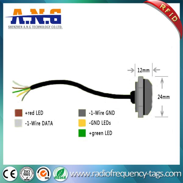 Access Control Stainless Steel iButton one Wire Key Probe Reader