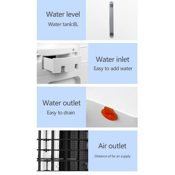 Balanced running Water Evaporation Air Conditioner Bunnings With 2 Fans