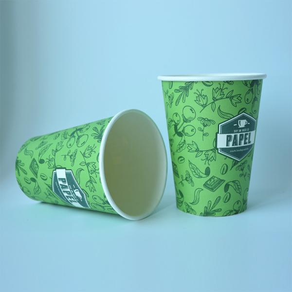 Quality Custom Logo 430ml Personalised Paper Cups 12oz Disposable Coffee Cups With Logo for sale
