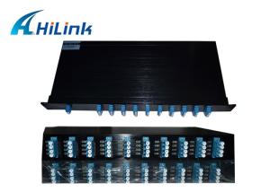 China 100G DWDM Mux Demux , DWDM Fiber Optic Multiplexer Demultiplexer In 1U Rack Mount Chassis wholesale