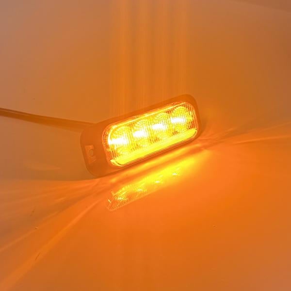 Side Flashing 12V - 24V LED Strobe Warning Lights IP67 Warning Signals