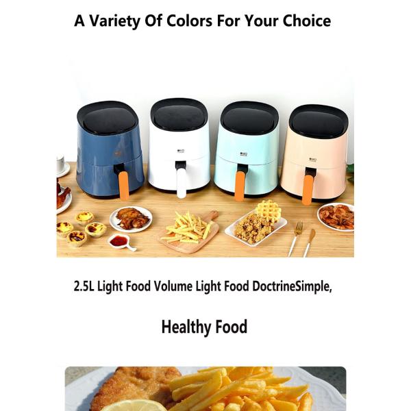 Youpin Silencare Air Fryer 2.5L 1300W Fritadeira Eletrica Led Digital Air Fryer Air Cooker Fryer
