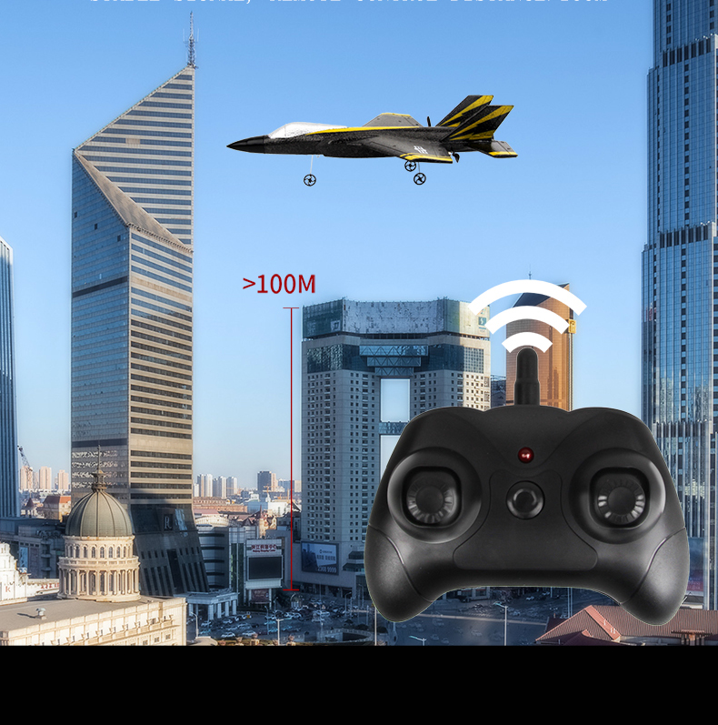2.4G 2CH Fx635 Fixed Wing EPP Foam RC Glider Airplane F35 RTF Remote Control Plane Model with AA*2 Controller Battery