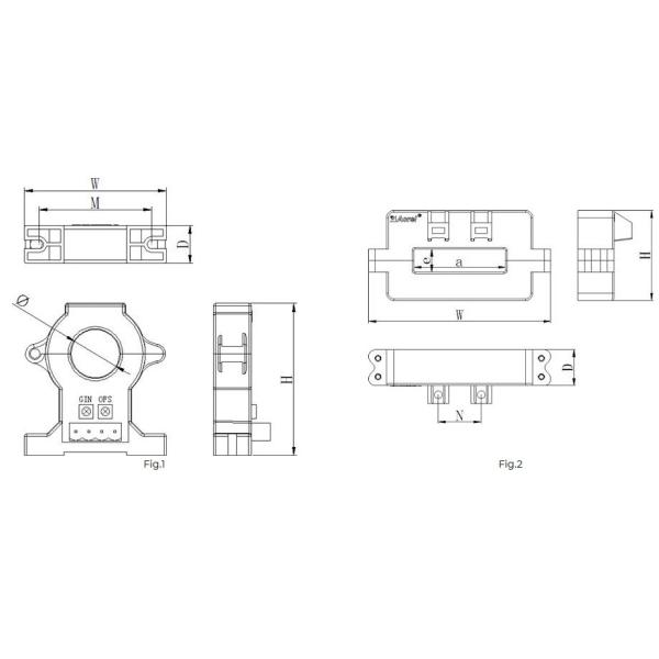 Extended Measuring Range Open Loop Split Core Hall Sensor Low Power Consumption