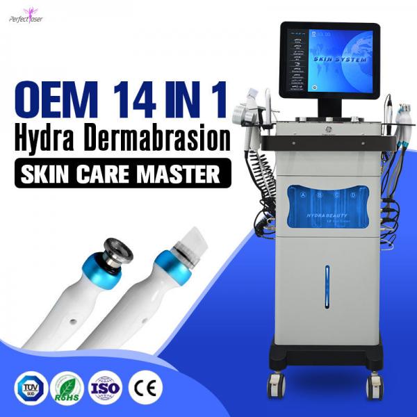 Quality 13 In 1 Water Oxygen Jet Peel Machine 250VA Hydrafacial Dermabrasion Device for sale