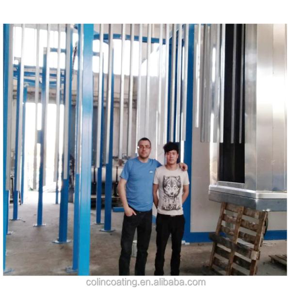 Vertical Type PP Spray Metal Powder Coating Line For Pipe