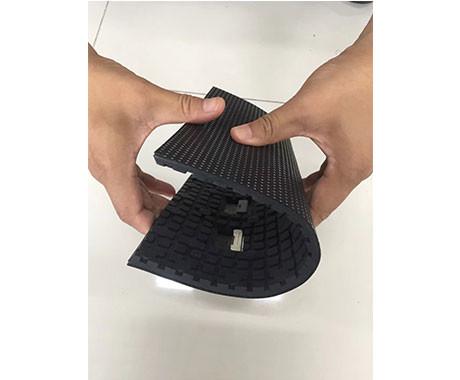 Quality Ultra Thin Soft Flexible Led Display Panels , RGB Foldable Led Display Power Saving for sale