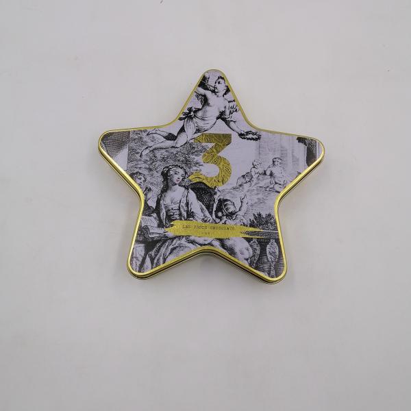 Factory Price Metal Tin Can Customized Design Tin Box Star Shaped Gift Tin Containers