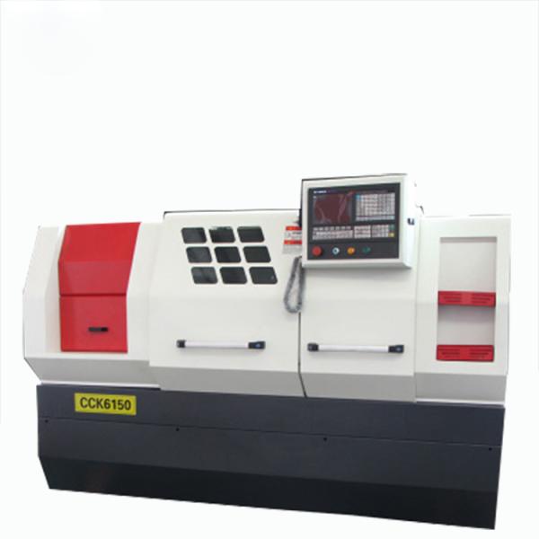Quality CK6132 CNC Turning Lathe Machine , Mini Lathe Machine 2 Axis Pipe Threading Bar Feeder for sale