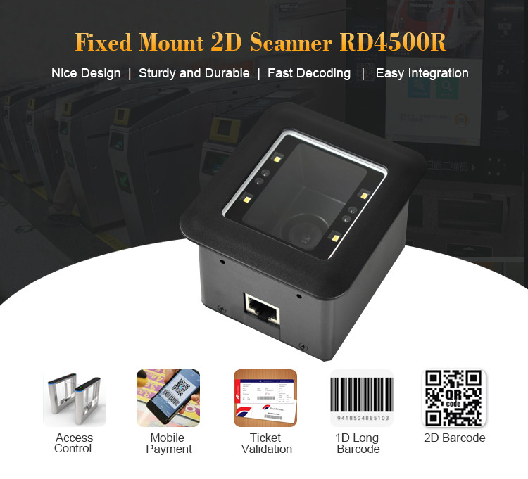 USB RS232 Wiegand QR Code Reader Access Control Scanner Module
