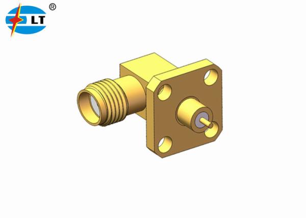 Quality 50 Ohm SMA Female Connector Antenna 90 Degree Coaxial Connector for sale