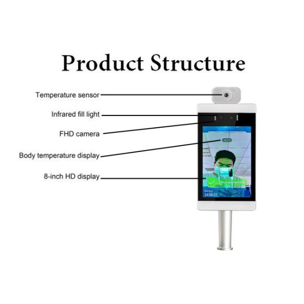 IP54 RK3288 Face Recognition Time Attendance System PCAP