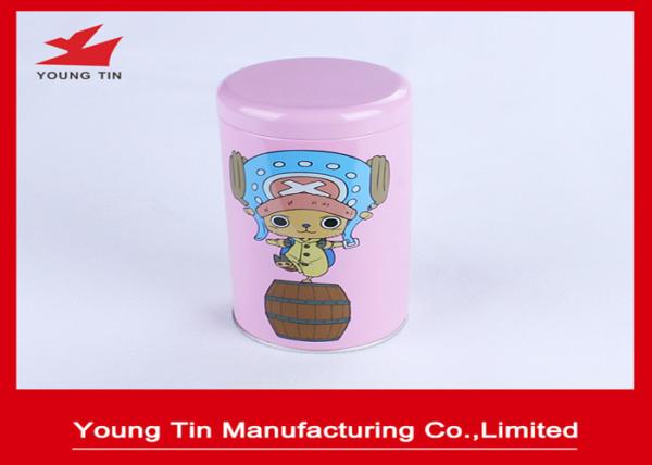 Quality CMYK Printed Cylinder Round Empty Tins With Lids SGS FDA Certification for sale