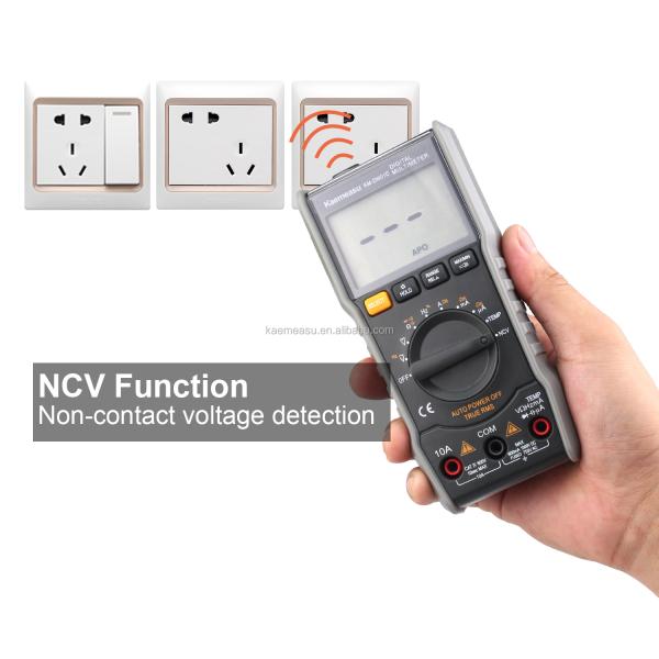 Anti Burn Electric Multimeter True-rms Ncv Ohm Hz Tester Smart Digital Multimeters With Temperature Probe